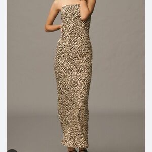 Anthropologie The Fleur Strapless Dress